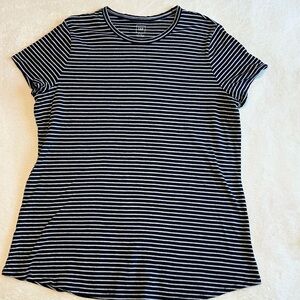 GAP vintage wash tee navy grey striped size XL Tall